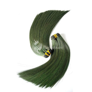 Vietnamese Human Straight Bundles with Dark Green Color